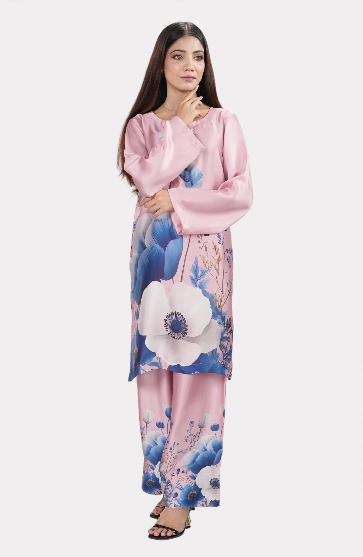 Aylin Bloom Silk Cord Set