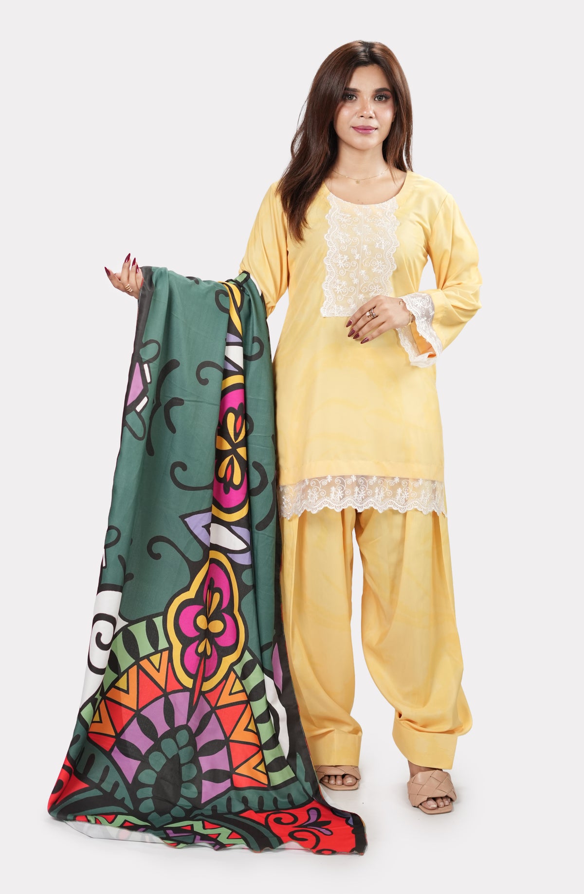 Rangrez Bloom – Printed Marina Stole