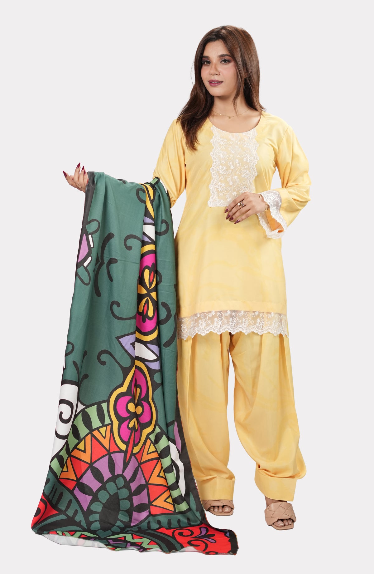Rangrez Bloom – Printed Marina Stole
