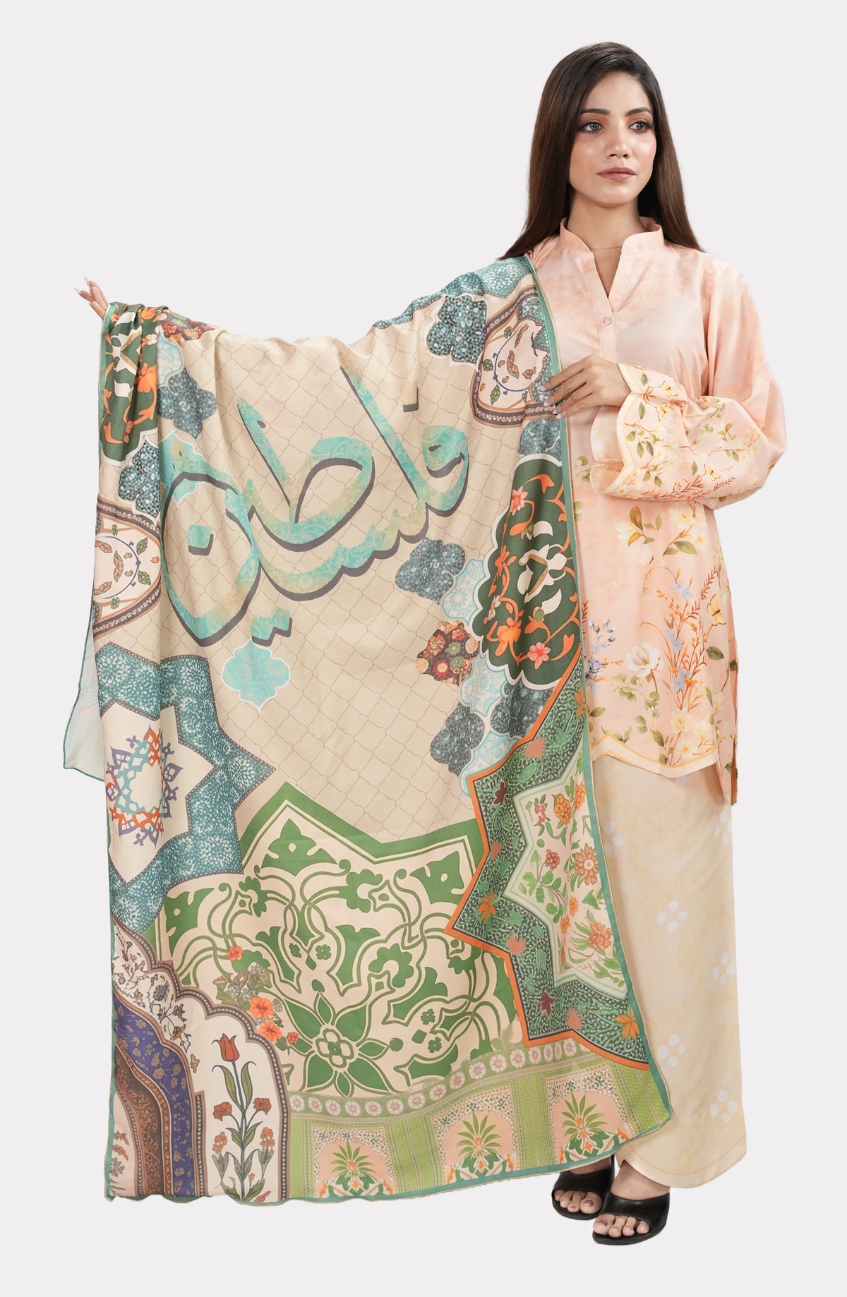 Mehfil Sage – Printed Marina Stole